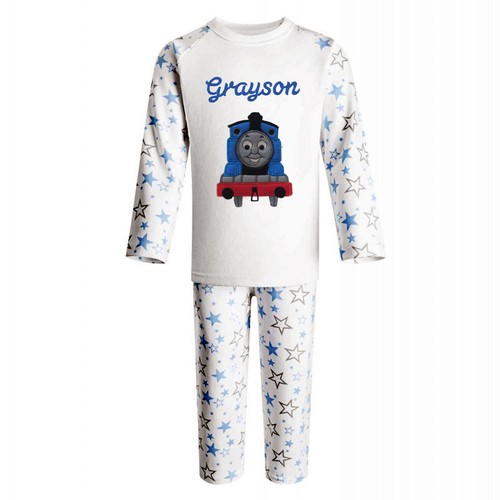 Thomas The Tank Personalised Pyjamas with name - 8 Styles available - Picture 4 of 20