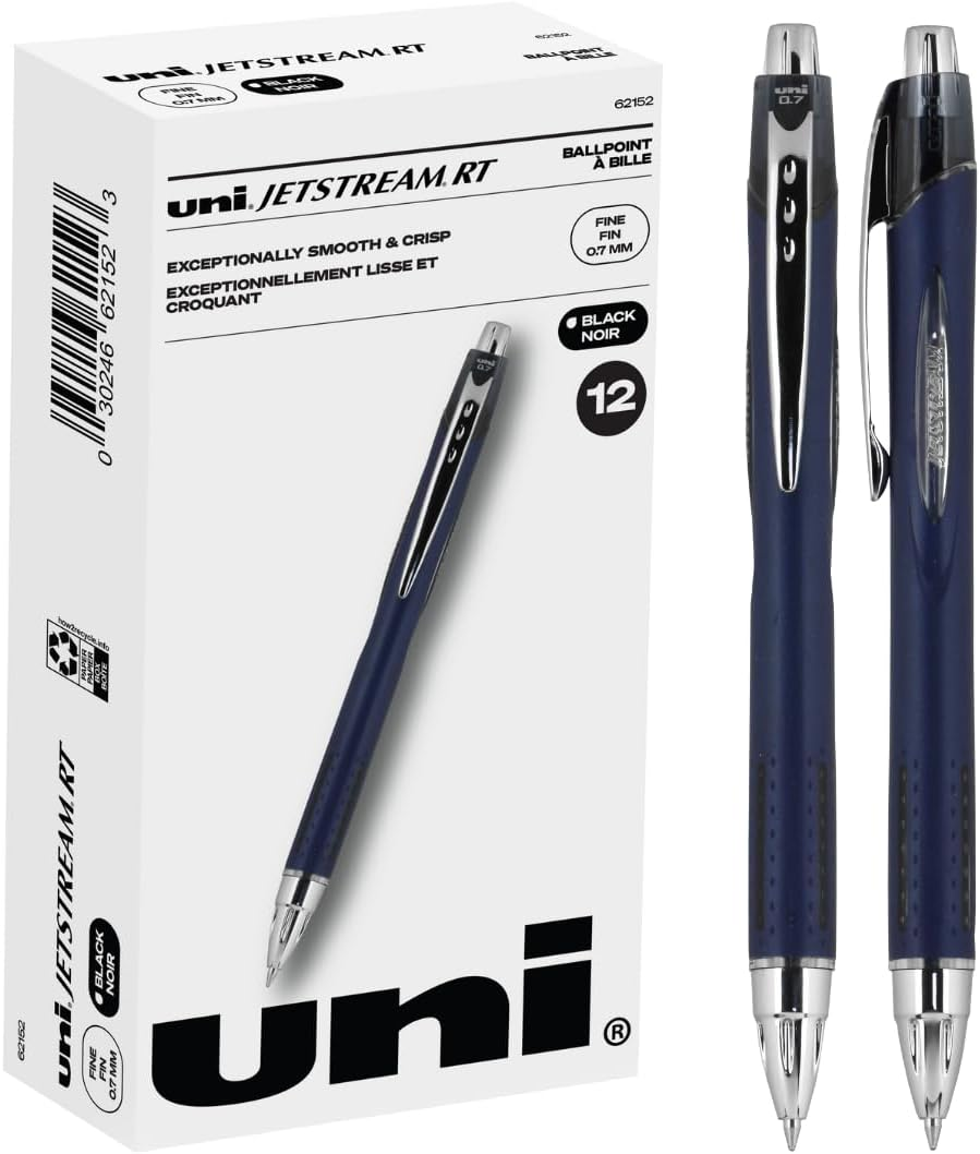Jetstream RT 12 Pack, Black Ballpoint Pens Wirecutter