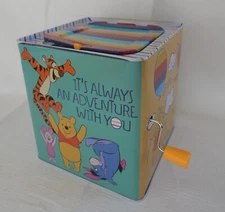 KIDS PREFERRED Disney Baby Winnie The Pooh Jack-in-The-Box Musical Toy WORKS
