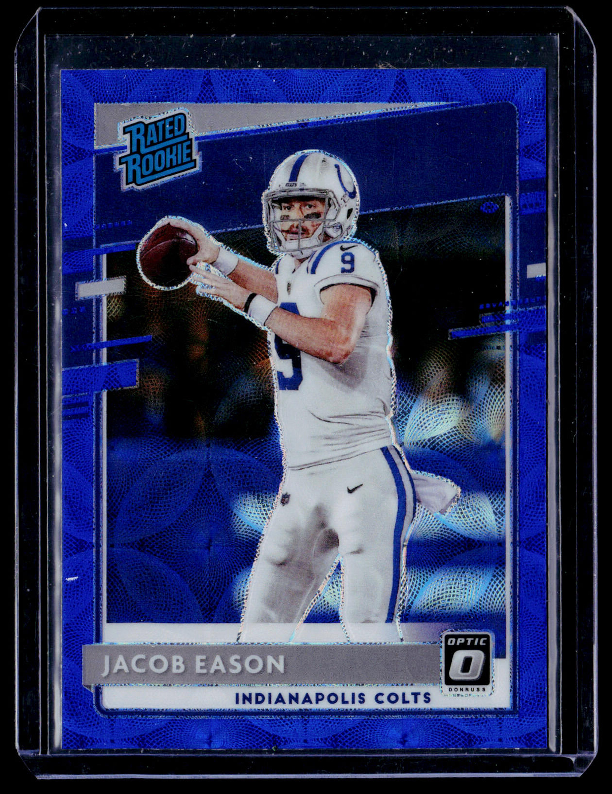 2020 Donruss Optic #162 Jacob Eason Blue Scope