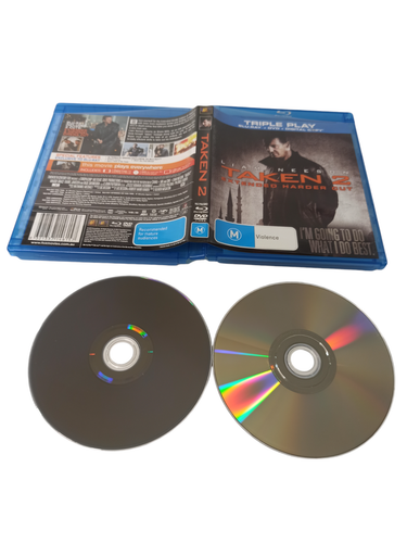 Taken 1 2 (Blu-Ray 2008) Action Adventure CIA Kidnapping Family Region B VGC - Picture 11 of 12