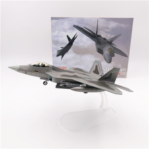 FLOZ US F22 Stealth Fighter Beast Mode full loaded 1/100 Plane Pre-builded Model - Picture 4 of 12