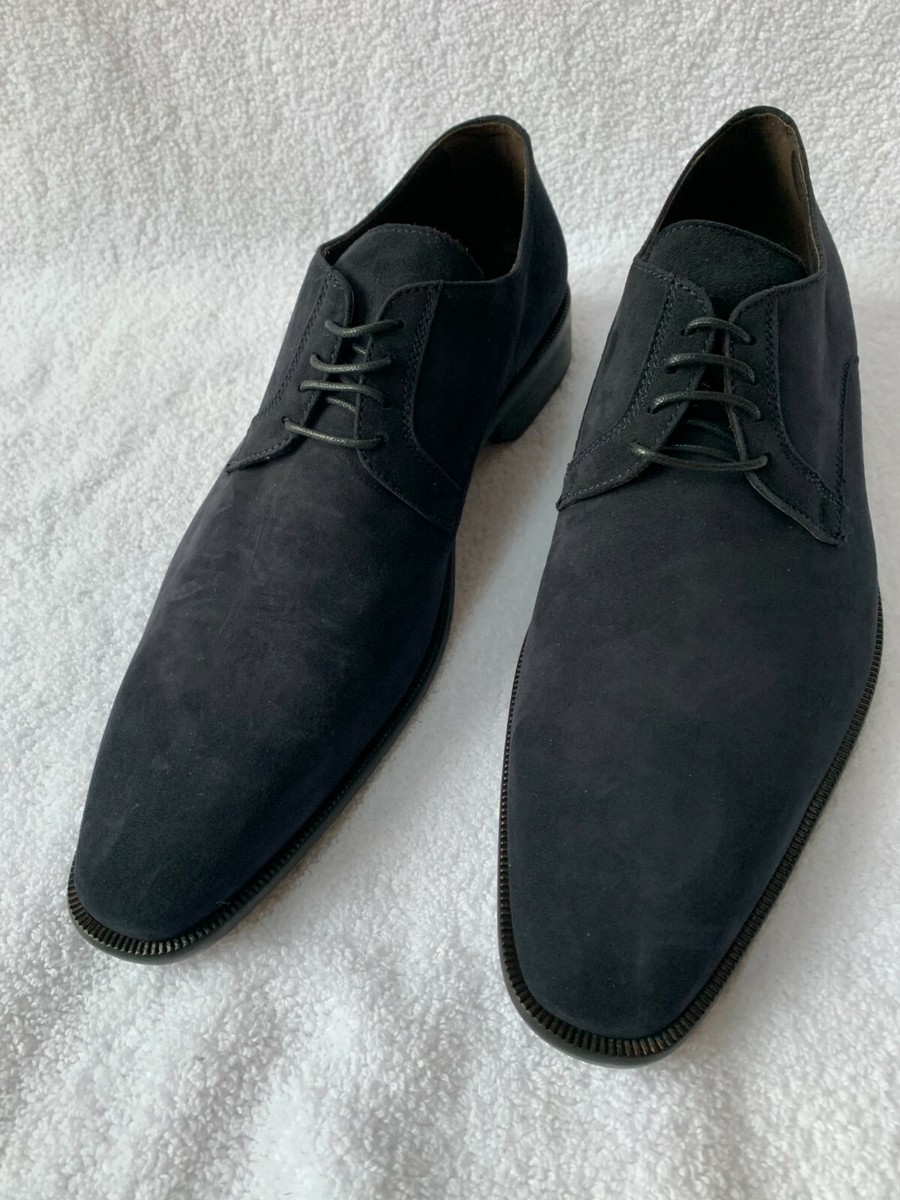 Ronaldo Fine Italian Navy Suede Shoes Made In Italy 2F4402  display picture 2