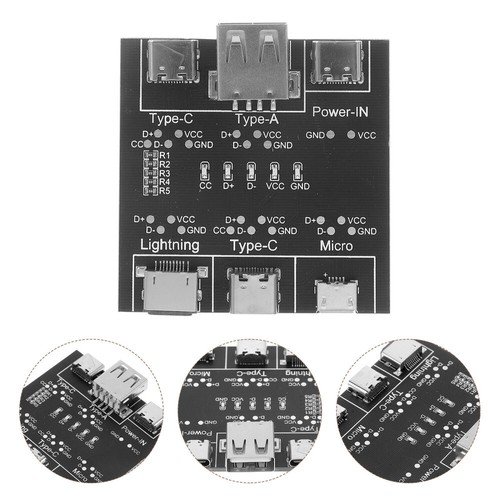 USB C Tester Data Cable Test Tool Test Board Fast Detection USB Cable Checker - Photo 12/12