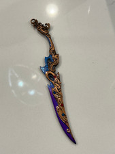 Metallic purple & blue Ritual Athame / Dagger Black, ritual dagger made with ste