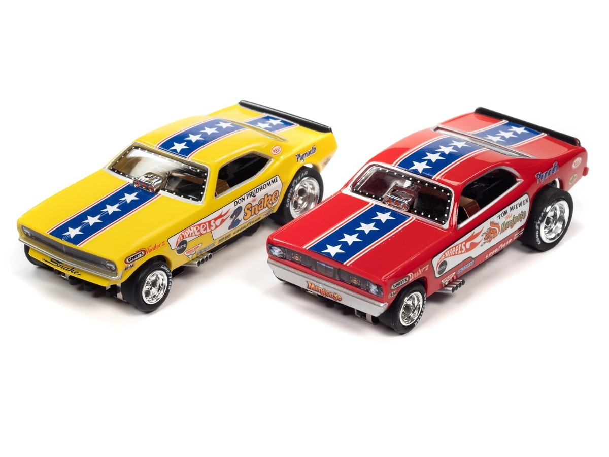 NIB Autoworld Snake & Mongoose Hot Wheels 2 Pack HO 4 Gear