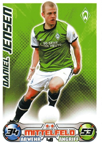 48 Daniel Jensen - Werder Bremen - TOPPS Match Attax 2009/2010 - Picture 1 of 2