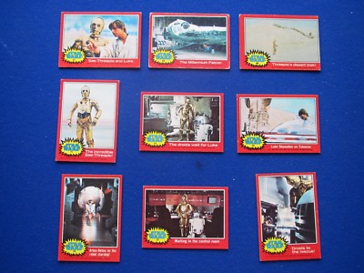 Topps 1977 Red Set - Star Wars Bubblegum Cards : U.S. Issue - Odd