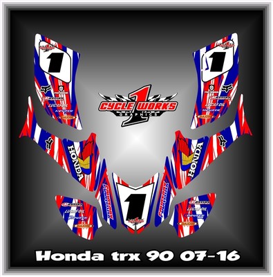 HONDA TRX90 TRX 90 ATV QUAD 07- UP SEMI CUSTOM GRAPHICS KIT HON