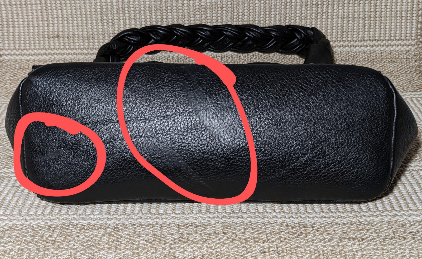 Made in Italy Lia Numa black genuine leather tote or shoulder bag. 27x17x11cm. eBay