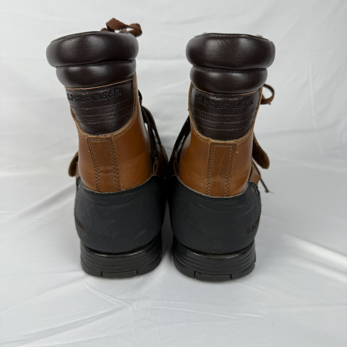 U.S. Polo Assn. Brown Kedge Buckle Duck Toe Winter Snow  display picture 2
