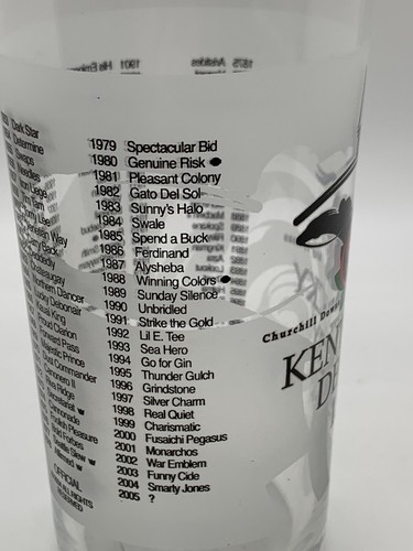 2005 Kentucky Derby Glass race #131 Churchill Downs - Picture 5 of 7