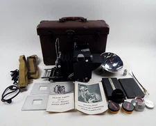 Vintage Graflex Speed Graphic 2-1/4 x 3-1/4" w/ Accesories & Case - NO FLASH