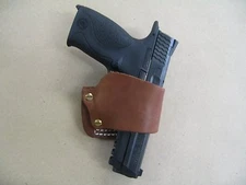 Smith & Wesson M&P 9mm, .40/.357, Shield Leather Belt Slide Holster Tan USA