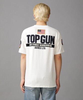 ASK availability first) AVIREX TOP GUN PATCH & PRINT T-SHIRT