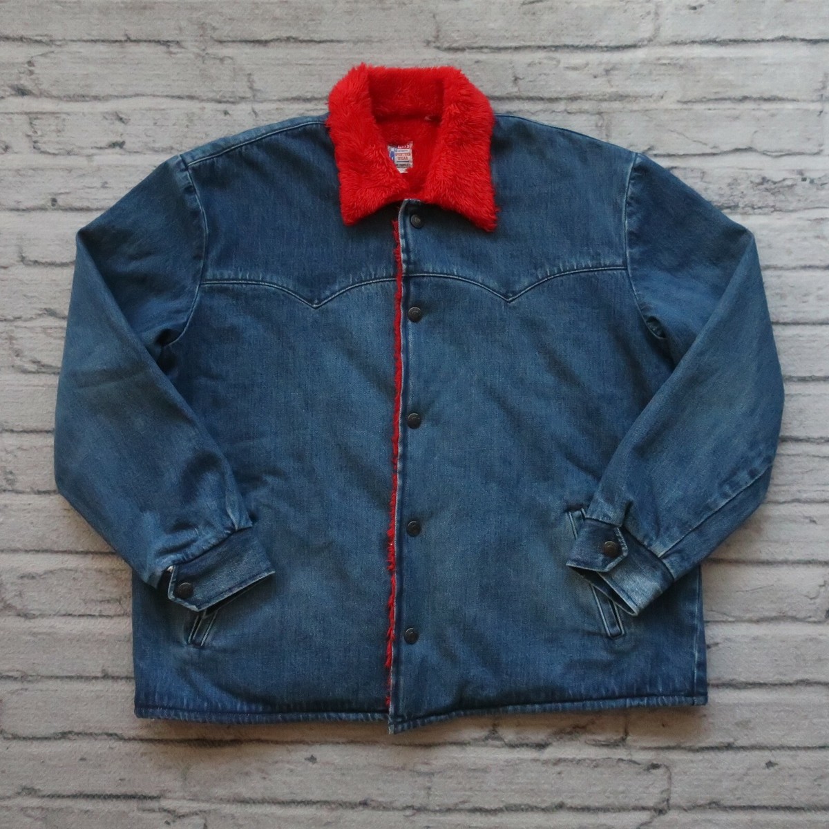 Levis Vintage Clothing LVC Western Denim Jacket Size M Lined 