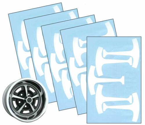 1968-72 Chevelle Camaro 442 W30 Rally 5 Ralley Wheel Paint Mask Stencil Kit Set - Picture 1 of 12