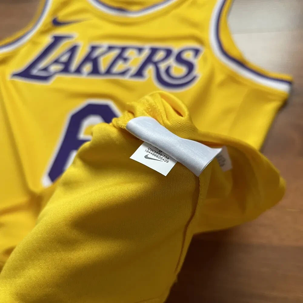 LA LAKERS NIKE #6 LEBRON JAMES SWINGMAN ICON EDITION SIZE 