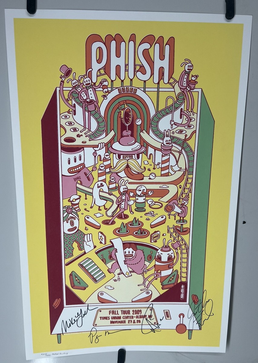 Phish Original Official Fall 2009 Concert Poster Albany Band