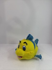 vintage Mattel Disney Little Mermaid Flounder plush stuffed animal. 9"
