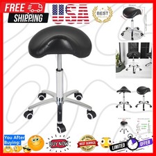 Saddle Stool Rolling Chair for Medical Massage Salon Kitchen Spa Drafting,Adj...