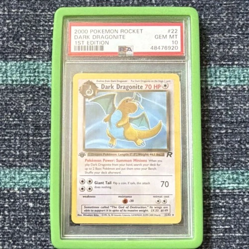 Pokémon Dark Dragonite Team Rocket 1st Edition 22/82 PSA 10 2000 English