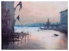 266 acquerello originale dipinto impressionista Venezia venezia