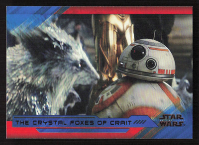 2018 Topps Star Wars The Last Jedi Series 2 The Crystal Foxes of Crait Blue #80