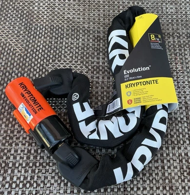 Kryptonite 1090 Evolution Series 4 Chain Lock: 3' (90cm) with 3 keys