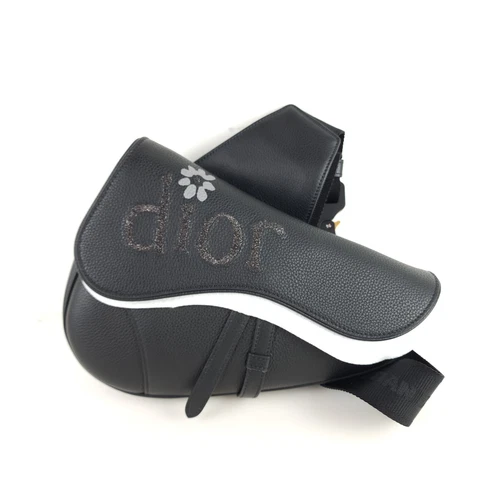 Sacoche de selle en cuir brodé Dior bandoulière 8133 SKU 123149176