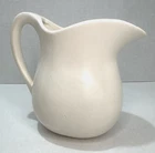 McCoy Pottery White Ceramic Pitcher 6.5" Vintage  Farmhouse Cottage Marked 365
