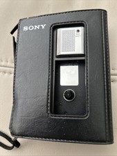 SONY TCM-9 Cassette Recorder with Auto Reverse, Built-in Speaker, Case Included