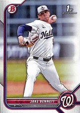 2022 Bowman Draft #BD-141 Jake Bennett Washington Nationals 1st Bowman