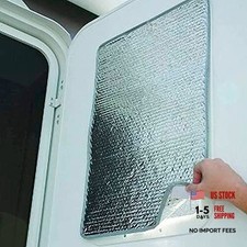 Reflective RV Door Window Shade  16"x25"  Car Door Window  25"x16"