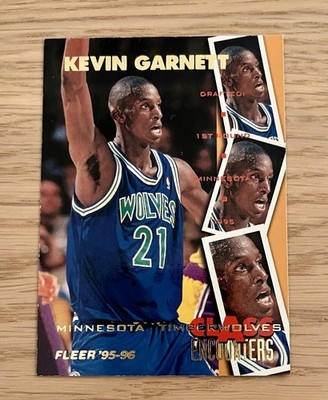 1995-96 Fleer - Class Encounters Kevin Garnett #24 (RC)