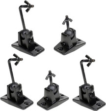 5 Black Universal Satellite and Audio Speaker Mount Bracket for Wall or Ceiling