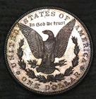 1897-s Morgan Silver Dollar Brilliant Uncirculated Slight Cameo & Mirrors Toned