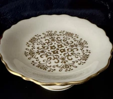 Vintage Lenox 5" Mini Compote Gold Floral Design