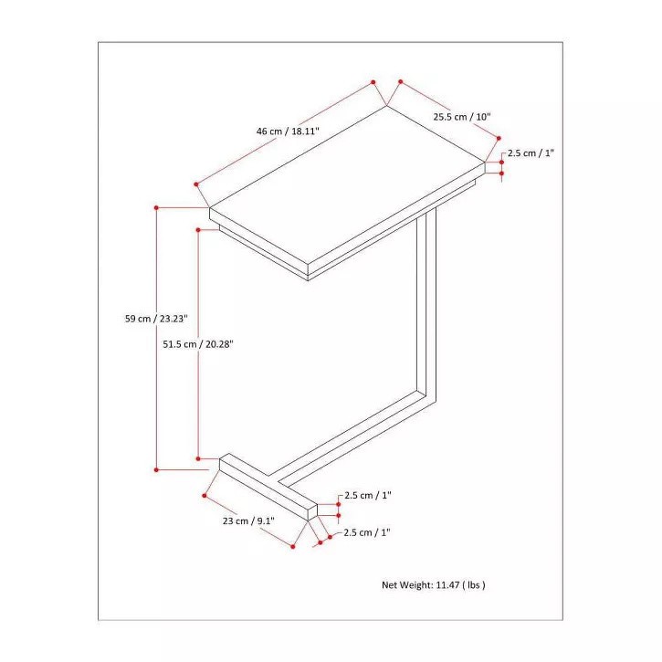 Bryant C Side Table Cognac Brown - WyndenHall