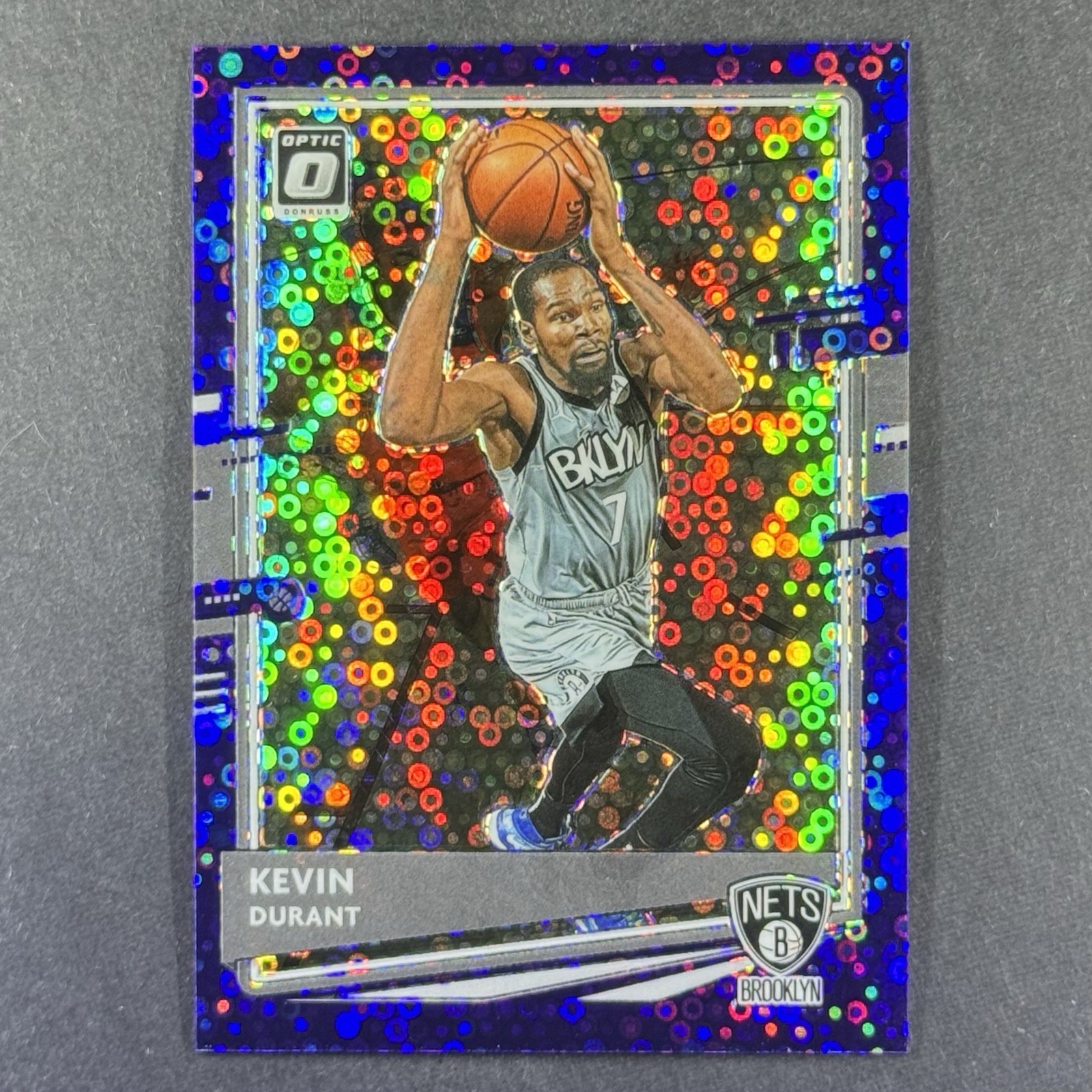 KEVIN DURANT 2020-21 PANINI DONRUSS OPTIC #136 FAST BREAK PURPLE 🔥SP /95🔥 NETS