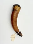 Early American Horn Powderhorn Pre Civil War Ca 1840s 7” Nice