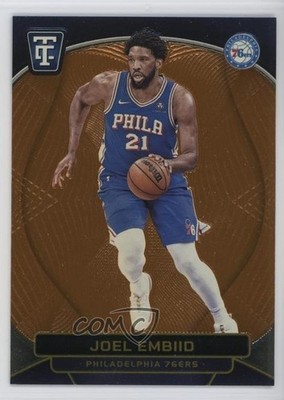 2024 Panini Totally Certified Neon Orange Mirror 233/299 Joel Embiid #135 1ti6