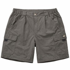 Guide Gear Mens Cargo Hiking Shorts Brown Mesh Lined Quick Dry Outdoor Utility