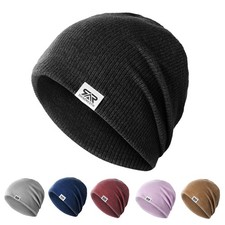 Winter Warm Cap Windproof Fleece Hat Skull Cap Running Beanie Hat for Men Women