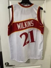 Dominique Wilkins Atlanta Hawks #21 Signed Jersey White/Red XL NBA