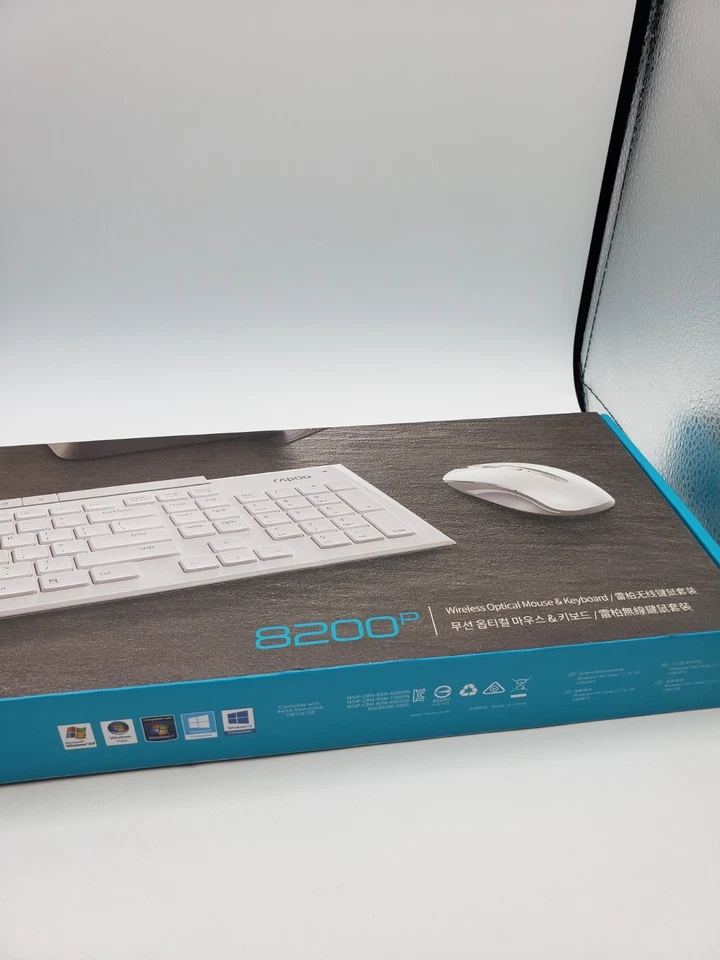 Rapoo 8200p Wireless Mouse & Keyboard Color White - Image 3 of 4
