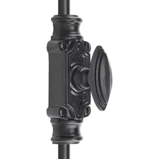 Signature Ironmongery Barcheski Cabinet Iron Cremone Bolt Hardware 2 feet Black
