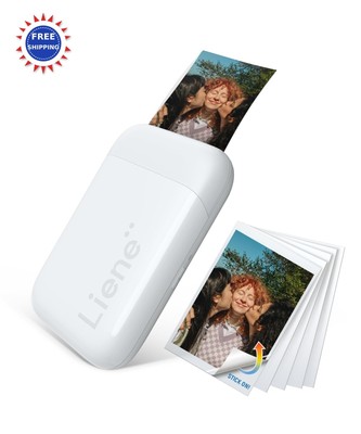 Liene 2x3 Photo Printer Mini Picture Printer w 10 Zink Paper Bluetooth 5 iOS