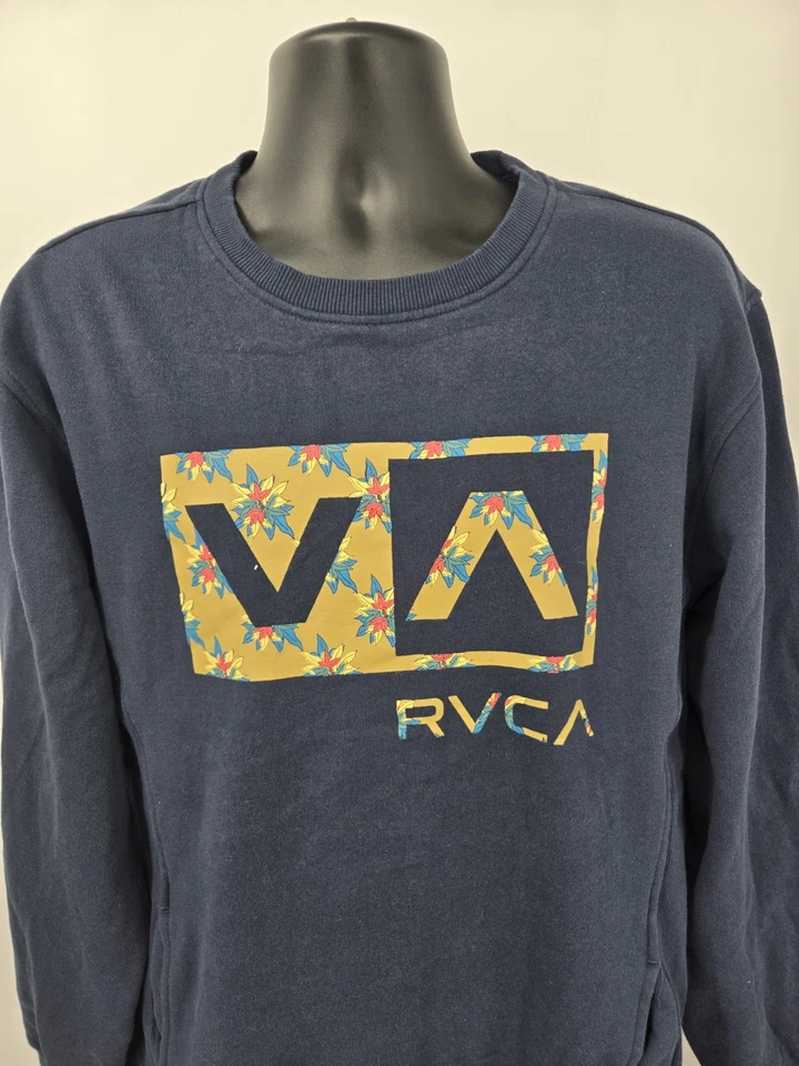 Sudadera RVCA XL Azul Marino Manga Larga Pull Over Artist Network Programa Foto 2 de 4