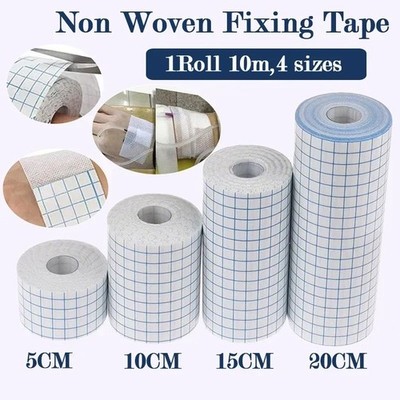 1pcs 10m/394in Non-Woven Adhesive Medical Roll Tape Plaster Patch Bandage - NEW